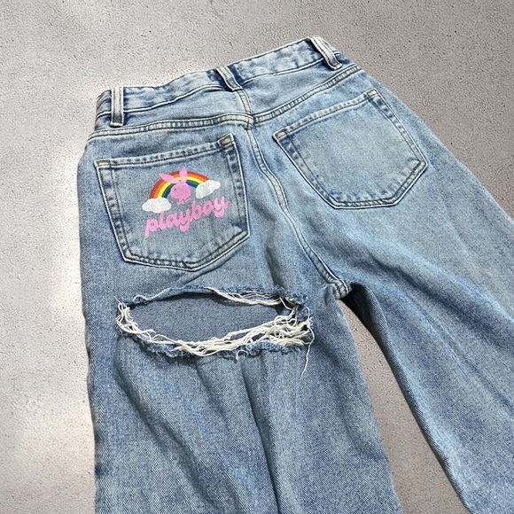 PLAYBOY BY PACSUN HIGH RISE STRAIGHT JEANS - Picture 5 of 7